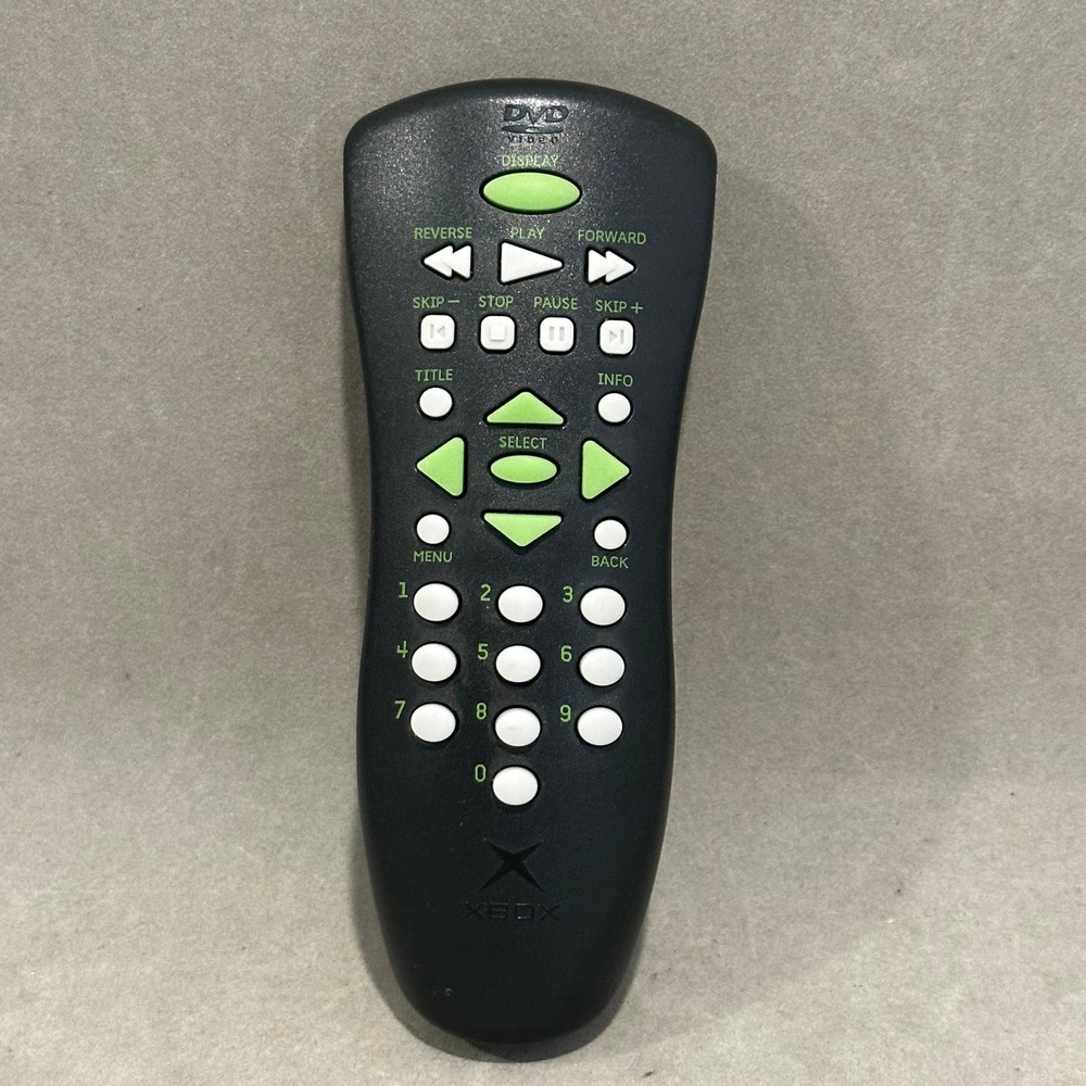 Microsoft Xbox Original DVD Movie Playback Remote Control Black‎ Official OEM